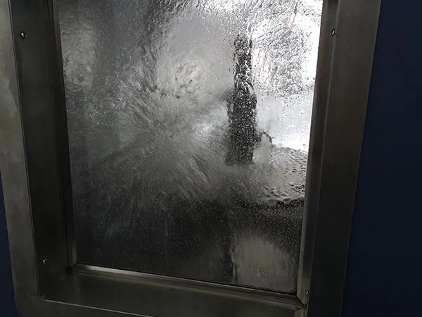 Waterproof testing for multi-axis joystick controls