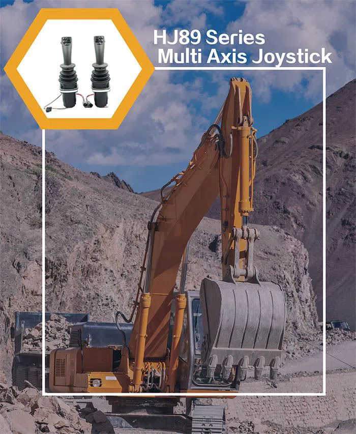 Grip Multi-axis Operation joystick used in heavy equipment
